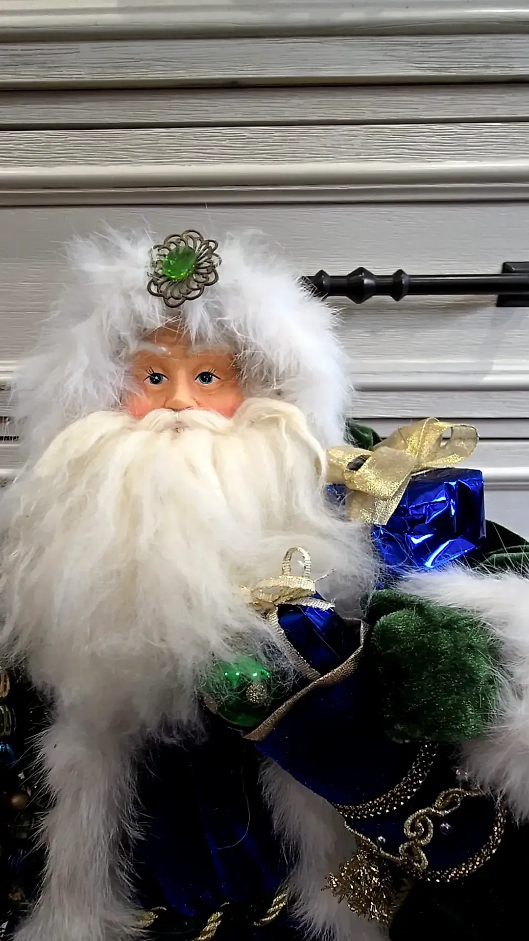 Vtg Christopher Radko Starlight Santa Limited Edition Heirloom Figurine Box — underside