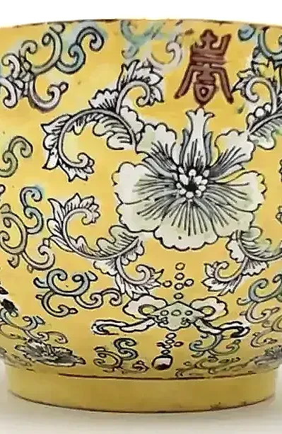 Vintage ACF Decorated Hong Kong Porcelain Bowl – Hand Decorated Floral Design — maker's mark