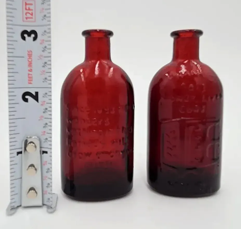 Lot of 8 Vintage Wheaton Miniature Glass Bottles