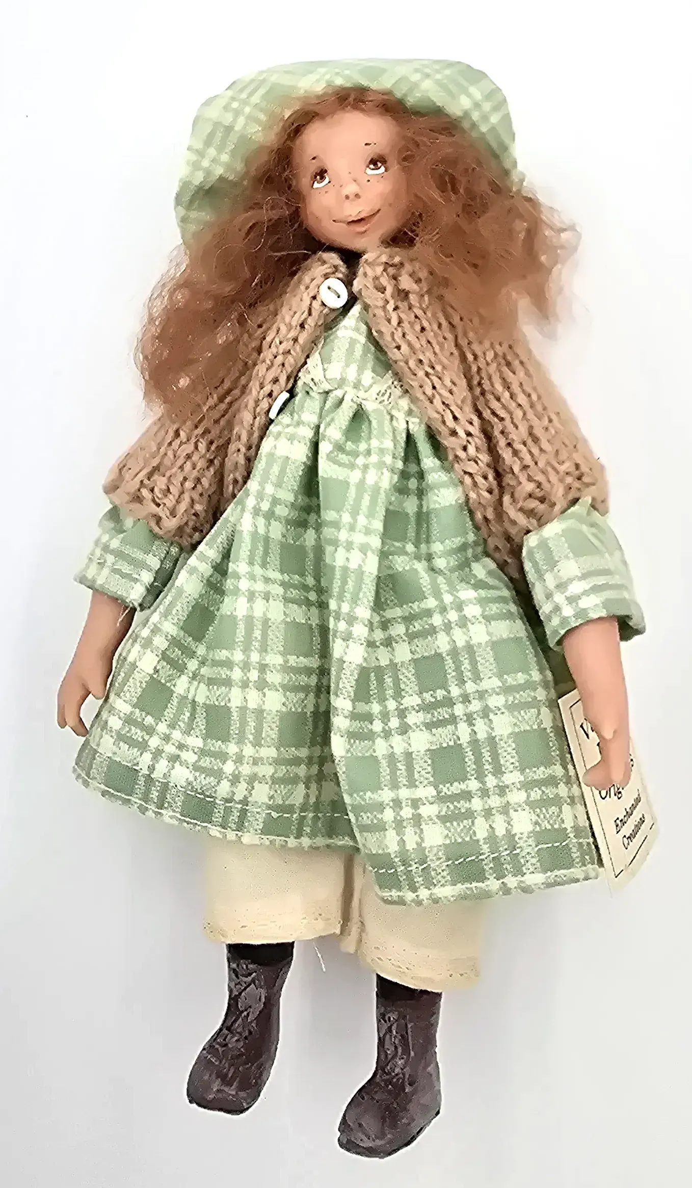 Virginia Keith Originals Enchanted Creations Cindy Handmade Doll 8" w/ Box & Tag — detail