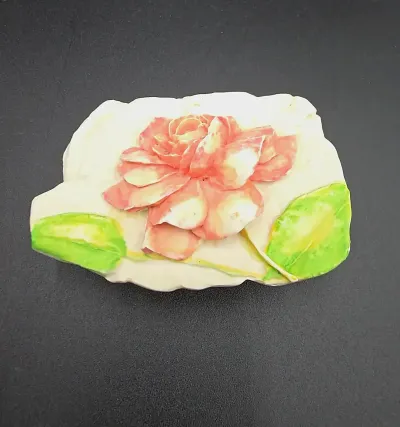 Hen-Feathers Pink Rose Floral Trinket Keepsake Box 3D Flower King of Prussia PA