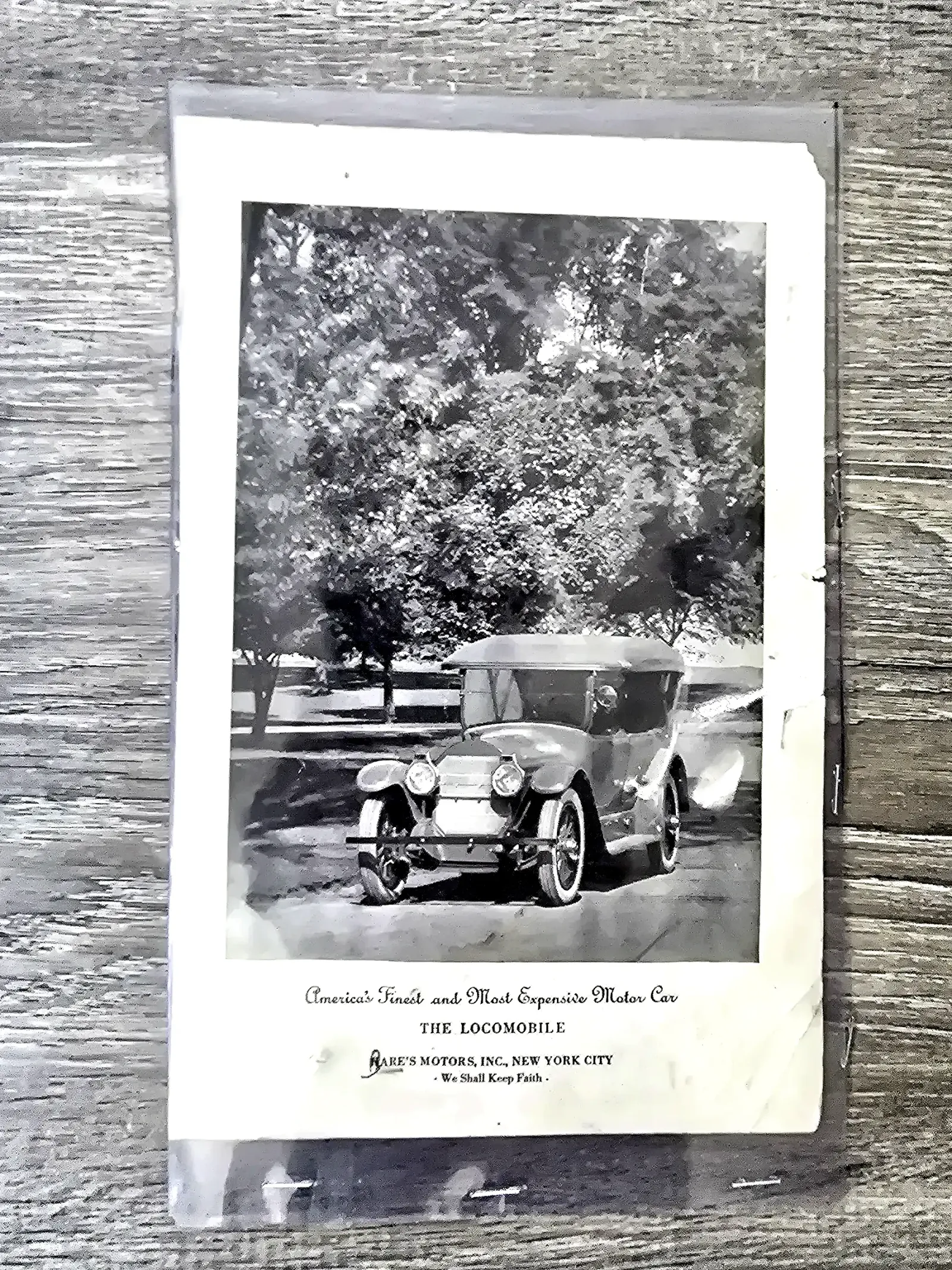 Vintage Locomobile Automobile Advertising Print Rare's Motors New York c.1920s